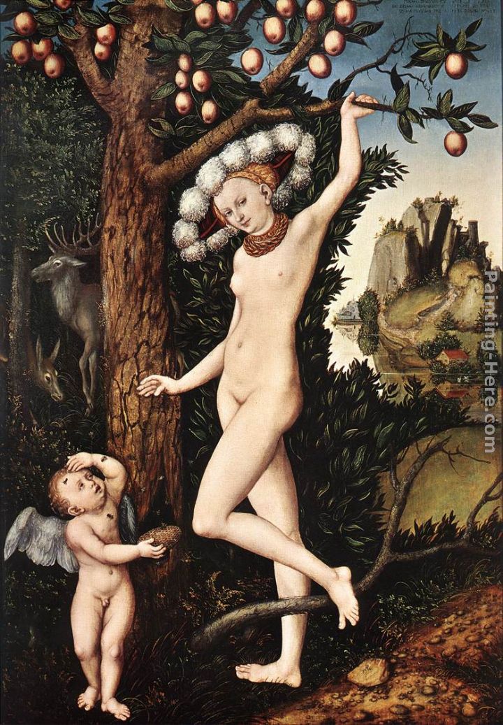 Cupid Complaining to Venus painting - Lucas Cranach the Elder Cupid Complaining to Venus art painting